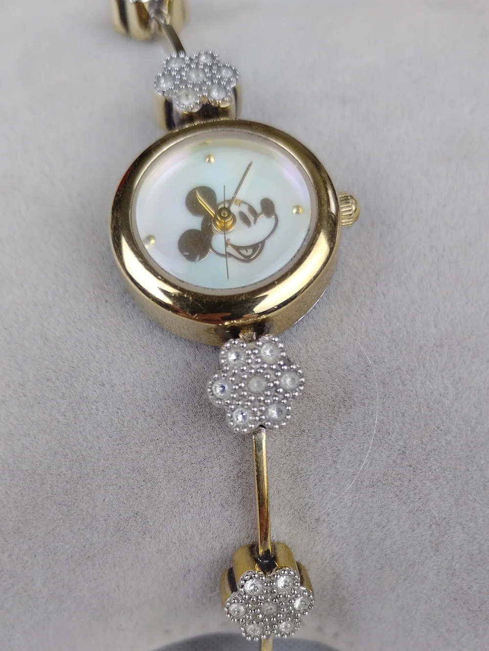 Disney Time Works Gold-tone Women's Bracelet Watch.